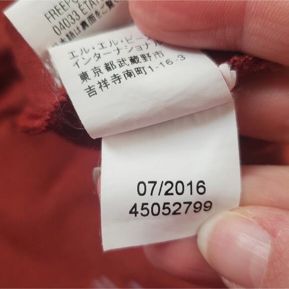 L.L. Bean Fleece Quarter Zip Pullover Sweater Burnt Orange Kids Size Small 8 - Picture 8 of 8